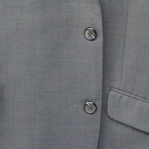 Combatant Gentleman 50R Gray Wool 2 Button Blazer Suit Jacket Sport Coat - Picture 2 of 10